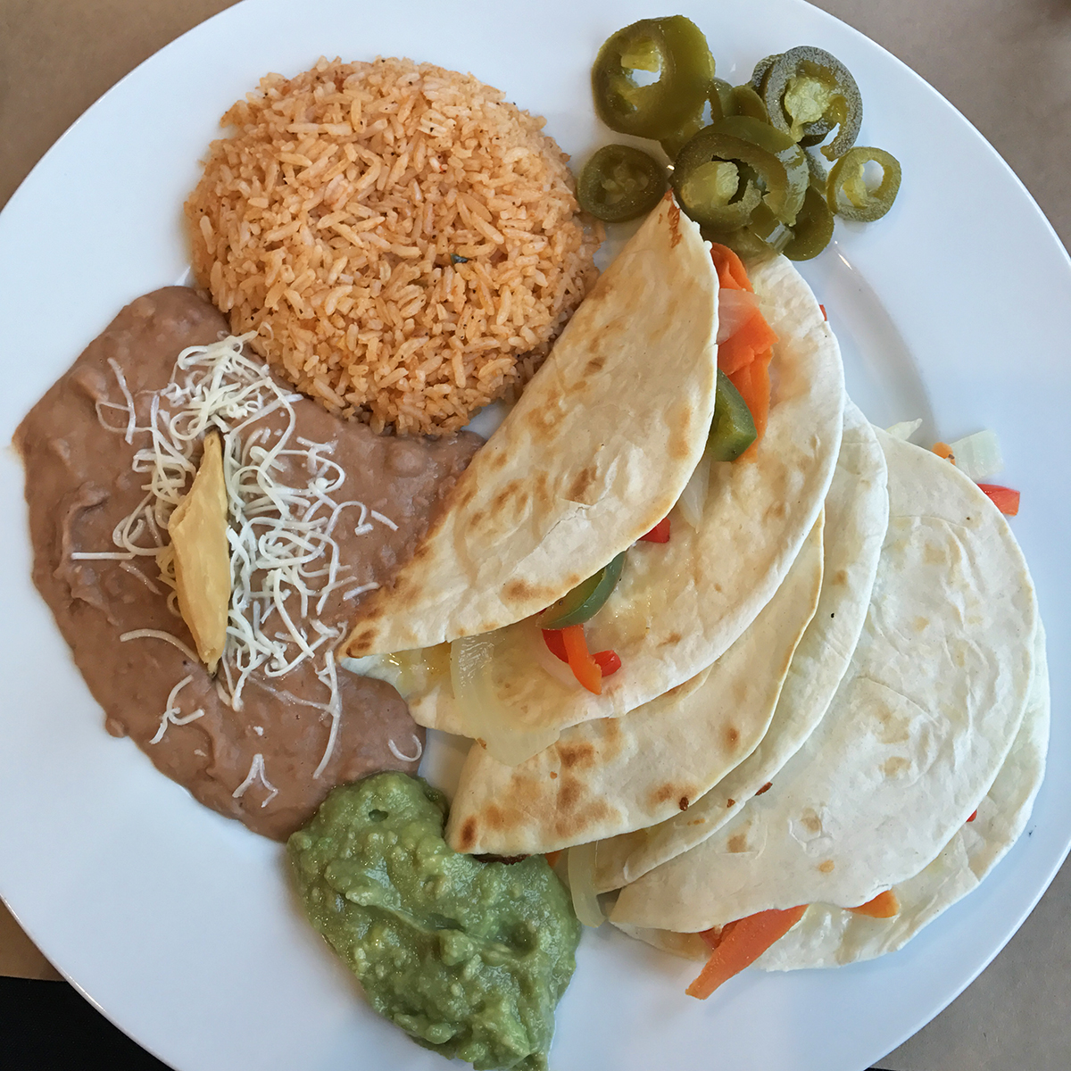 veggie quesadillas