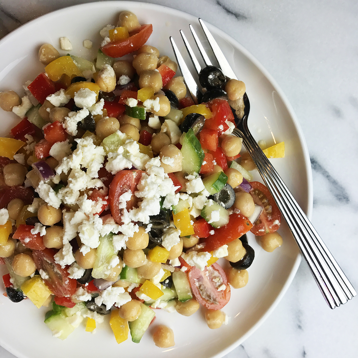 easy chickpea salad recipe