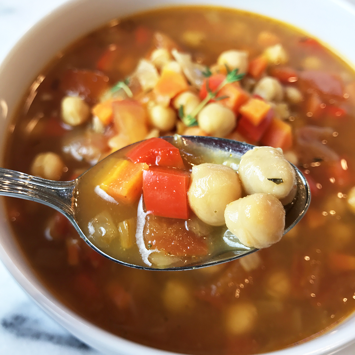 easy chickpea soup recipe